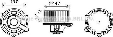 Ava Quality Cooling HY8424 - Электродвигатель, вентиляция салона autosila-amz.com