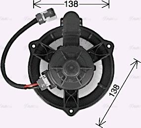 Ava Quality Cooling HY8474 - Вентилятор салона autosila-amz.com