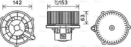 Ava Quality Cooling HY8398 - Вентилятор салона autosila-amz.com