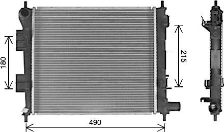 Ava Quality Cooling HY2488 - Радиатор, охлаждение двигателя autosila-amz.com
