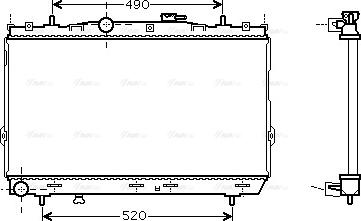 Ava Quality Cooling HY 2095 - Радиатор, охлаждение двигателя autosila-amz.com