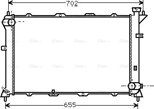 Ava Quality Cooling HY 2024 - Радиатор, охлаждение двигателя autosila-amz.com