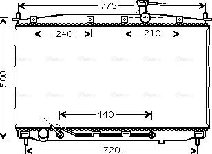 Ava Quality Cooling HY 2174 - Радиатор, охлаждение двигателя autosila-amz.com