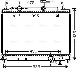 Ava Quality Cooling HY2170 - Радиатор, охлаждение двигателя autosila-amz.com