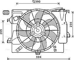 Ava Quality Cooling HY7541 - Вентилятор, охлаждение двигателя autosila-amz.com