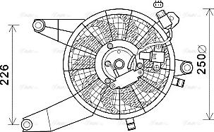 Ava Quality Cooling HY7569 - Вентилятор, охлаждение двигателя autosila-amz.com