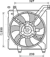 Ava Quality Cooling HY7568 - Вентилятор, охлаждение двигателя autosila-amz.com
