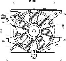 Ava Quality Cooling HY7563 - Вентилятор, охлаждение двигателя autosila-amz.com