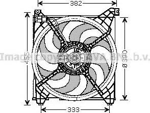 Ava Quality Cooling HY 7509 - Вентилятор, охлаждение двигателя autosila-amz.com