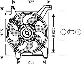 Ava Quality Cooling HY 7507 - Вентилятор, охлаждение двигателя autosila-amz.com