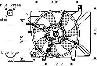 Ava Quality Cooling HY 7511 - Вентилятор, охлаждение двигателя autosila-amz.com