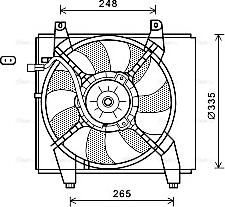 Ava Quality Cooling HY 7512 - Вентилятор, охлаждение двигателя autosila-amz.com