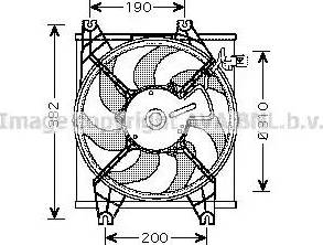 Ava Quality Cooling hy7524 - Вентилятор, охлаждение двигателя autosila-amz.com