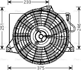 Ava Quality Cooling HY 7521 - Вентилятор, охлаждение двигателя autosila-amz.com