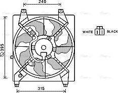 Ava Quality Cooling hy7528 - Вентилятор, охлаждение двигателя autosila-amz.com