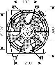 Ava Quality Cooling HY 7522 - Вентилятор, охлаждение двигателя autosila-amz.com