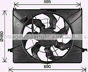 Ava Quality Cooling HY7575 - Вентилятор, охлаждение двигателя autosila-amz.com