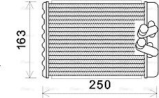 Ava Quality Cooling HYA6232 - Теплообменник, отопление салона autosila-amz.com