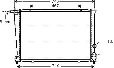 Ava Quality Cooling HYA2049 - Радиатор, охлаждение двигателя autosila-amz.com