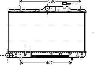 Ava Quality Cooling HYA2086 - Радиатор, охлаждение двигателя autosila-amz.com