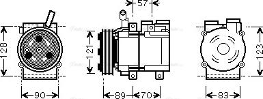 Ava Quality Cooling HYAK257 - Компрессор кондиционера autosila-amz.com