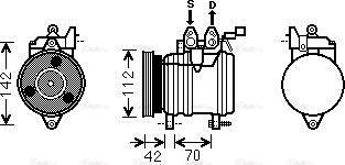 Ava Quality Cooling HYAK201 - Компрессор кондиционера autosila-amz.com