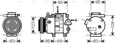 Ava Quality Cooling HYAK239 - Компрессор кондиционера autosila-amz.com