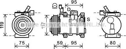 Ava Quality Cooling HYK319 - Компрессор кондиционера autosila-amz.com