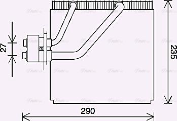 Ava Quality Cooling HYV456 - Испаритель, кондиционер autosila-amz.com