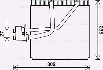 Ava Quality Cooling HYV457 - Испаритель, кондиционер autosila-amz.com