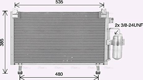 Ava Quality Cooling IS5031D - Конденсатор кондиционера autosila-amz.com