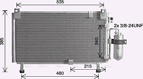 Ava Quality Cooling IS5032D - Конденсатор кондиционера autosila-amz.com