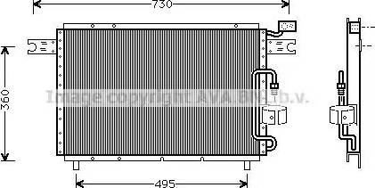 Ava Quality Cooling IS 5021 - Конденсатор кондиционера autosila-amz.com