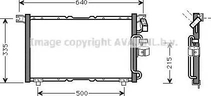 Ava Quality Cooling IS 5023 - Конденсатор кондиционера autosila-amz.com