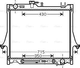 Ava Quality Cooling IS 2026 - Радиатор, охлаждение двигателя autosila-amz.com