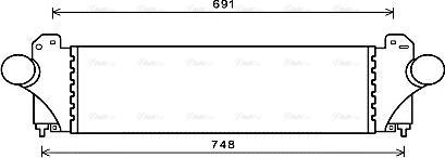 Ava Quality Cooling IV4129 - Интеркулер, теплообменник турбины autosila-amz.com