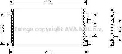 Ava Quality Cooling IV 5058 - Конденсатор кондиционера autosila-amz.com