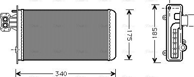 Ava Quality Cooling IV 6047 - Теплообменник, отопление салона autosila-amz.com