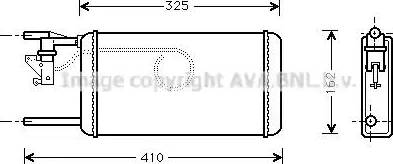 Ava Quality Cooling IV 6014 - Теплообменник, отопление салона autosila-amz.com