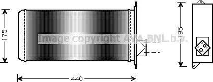 Ava Quality Cooling IV 6015 - Теплообменник, отопление салона autosila-amz.com