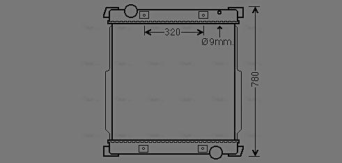 Ava Quality Cooling IV2134 - Радиатор, охлаждение двигателя autosila-amz.com