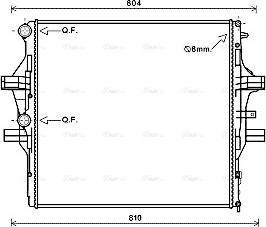 Ava Quality Cooling IV2125 - Радиатор, охлаждение двигателя autosila-amz.com