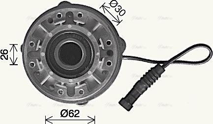 Ava Quality Cooling IVC157 - Сцепление, вентилятор радиатора autosila-amz.com