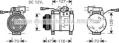 Ava Quality Cooling IV K076 - Компрессор кондиционера autosila-amz.com