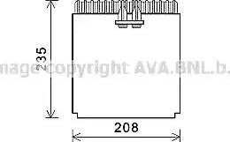 Ava Quality Cooling IVV133 - Испаритель, кондиционер autosila-amz.com