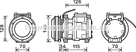 Ava Quality Cooling JDK015 - Компрессор кондиционера autosila-amz.com