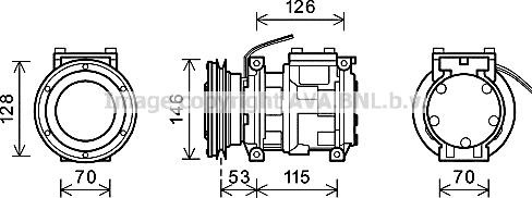 Ava Quality Cooling JDK016 - Компрессор кондиционера autosila-amz.com