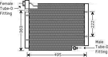 Ava Quality Cooling JE 5004 - Конденсатор кондиционера autosila-amz.com