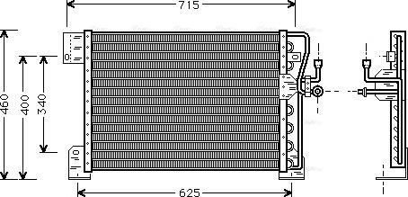 Ava Quality Cooling JE 5005 - Конденсатор кондиционера autosila-amz.com