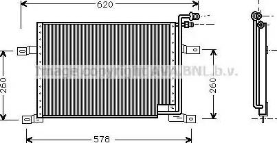 Ava Quality Cooling JE 5010 - Конденсатор кондиционера autosila-amz.com